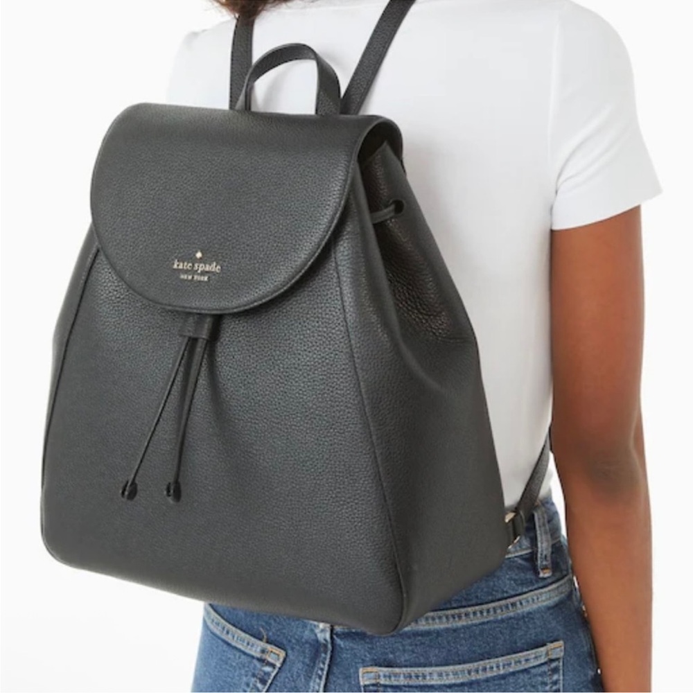 Kate Spade Leila Pebbled Large Laptop Backpack - Picture 2 of 8